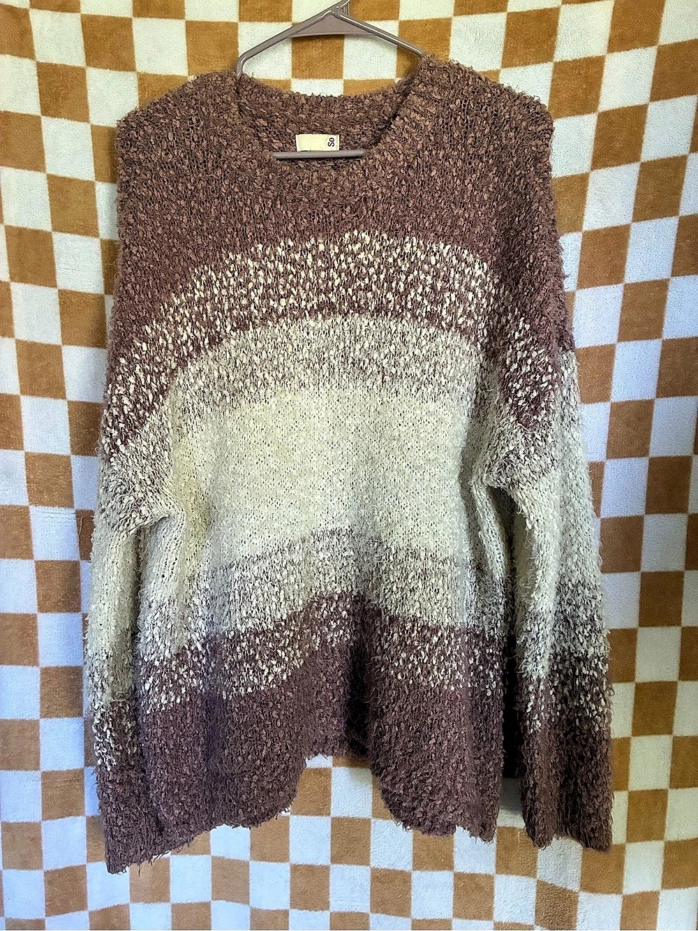 SO Color Block Crewneck Sweater XXL